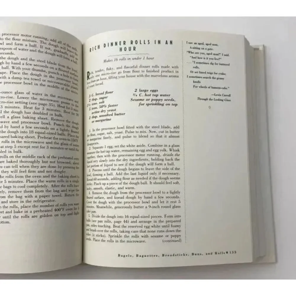 Bread In Half The Time: Use Your Microwave & Food Processer- hardcover